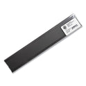 U Brands Magnetic Card Holders, 6 x 2, Black, 10/Pack (FM2633)