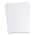 U Brands Data Card Replacement Sheet, 8.5 x 11 Sheets, Perforated at 1", White, 10/Pack (FM1615)
