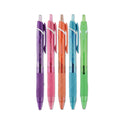 uni-ball Jetstream Elements Hybrid Gel Pen, Retractable, Medium 1 mm, Assorted Ink and Barrel Colors, 5/Pack (70138)