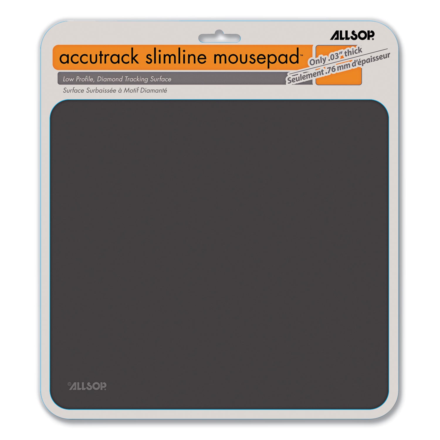 Allsop Accutrack Slimline Mouse Pad, X-Large, 11.5 x 12.5, Graphite (30200)