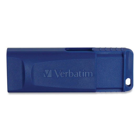 Verbatim Classic USB 2.0 Flash Drive, 4 GB, Blue (97087)