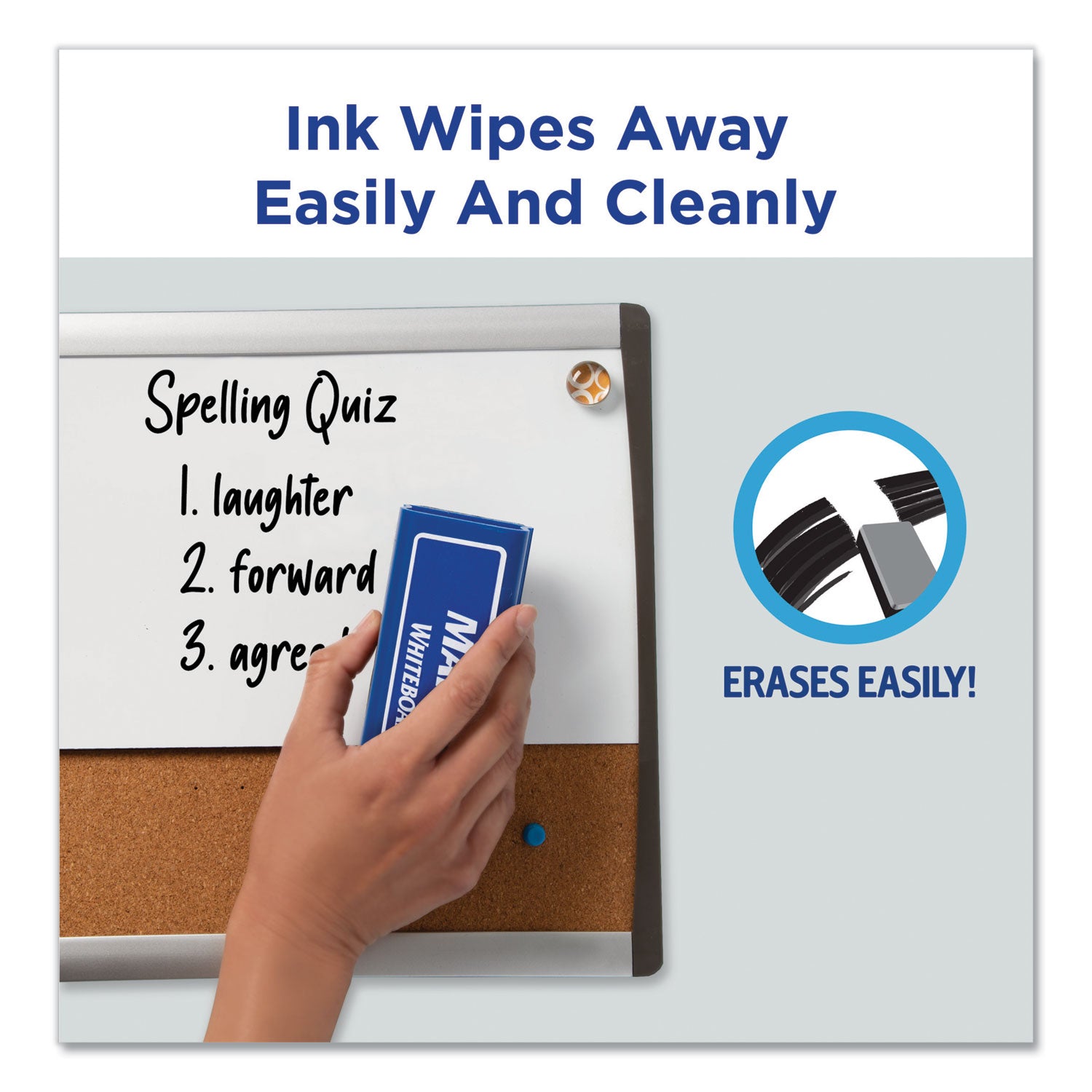 Avery MARKS A LOT Desk/Pen-Style Dry Erase Marker Value Pack, Assorted Broad Bullet/Chisel Tips, Assorted Colors, 24/Pack (29870)