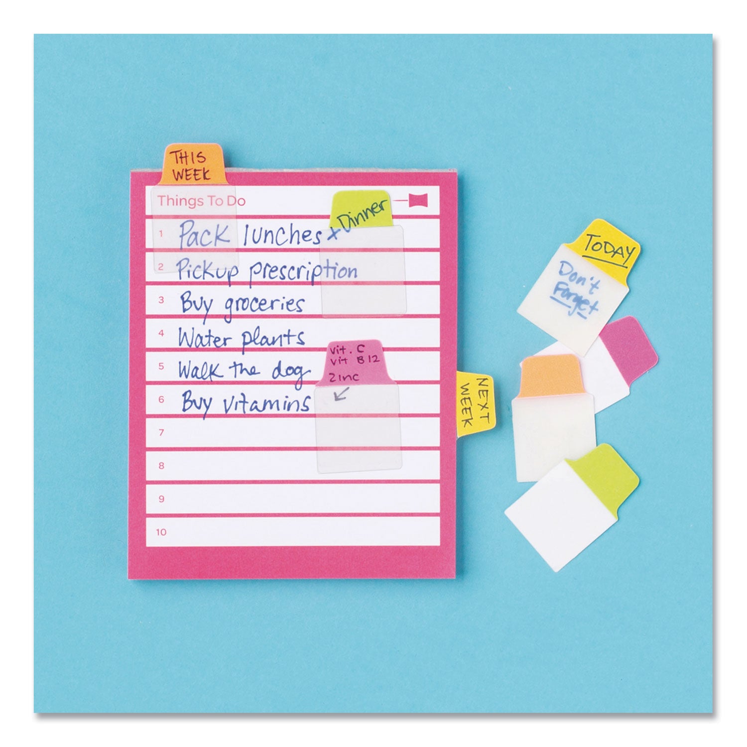 Avery Ultra Tabs Repositionable Tabs, Mini Tabs: 1" x 1.5", 1/5-Cut, Assorted Neon Colors, 40/Pack (74759)