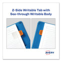 Avery Ultra Tabs Repositionable Tabs, Mini Tabs: 1" x 1.5", 1/5-Cut, Assorted Colors, 80/Pack (74763)