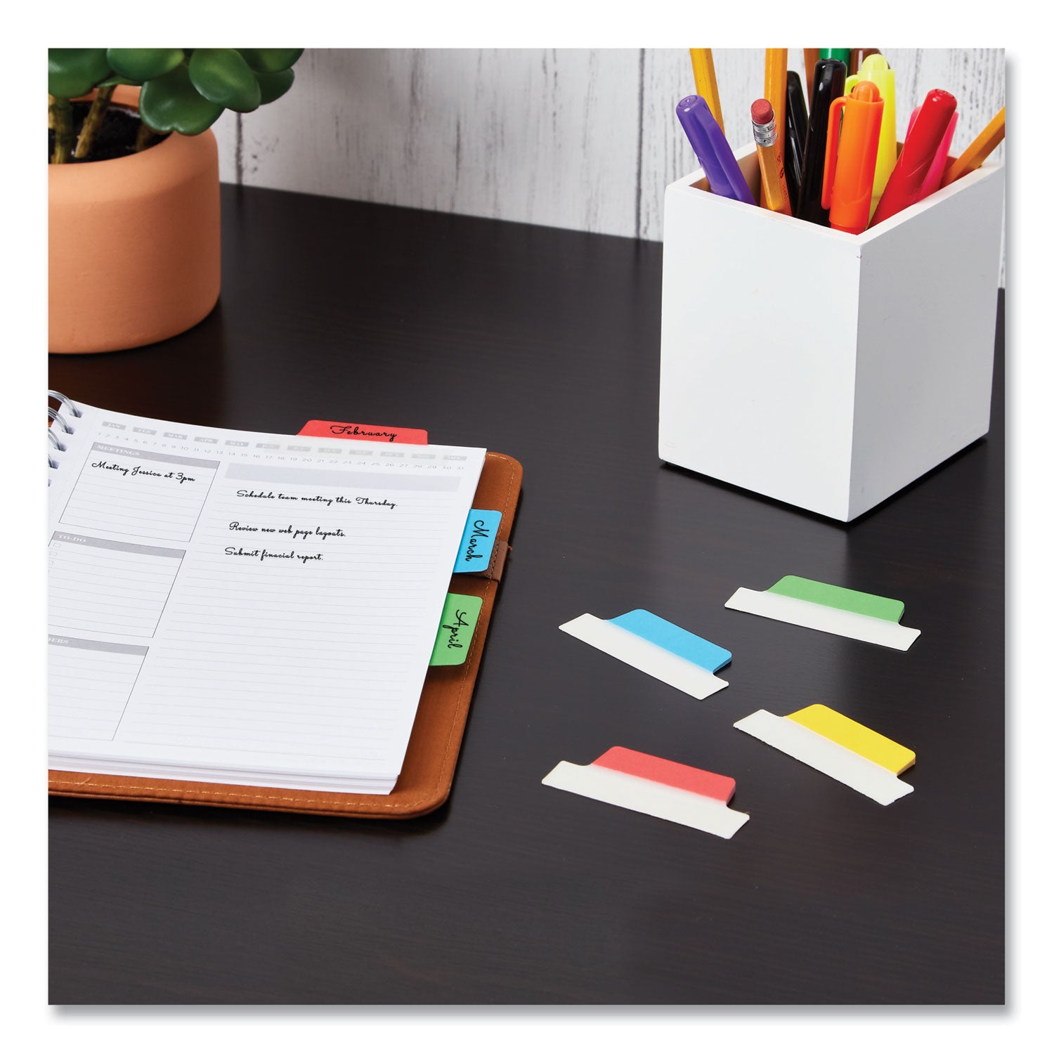 Avery Ultra Tabs Repositionable Tabs, Margin Tabs: 2.5" x 1", 1/5-Cut, Assorted Colors, 24/Pack (74768)