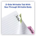 Avery Ultra Tabs Repositionable Tabs, Margin Tabs: 2.5" x 1", 1/5-Cut, Assorted Pastel Colors, 48/Pack (74867)