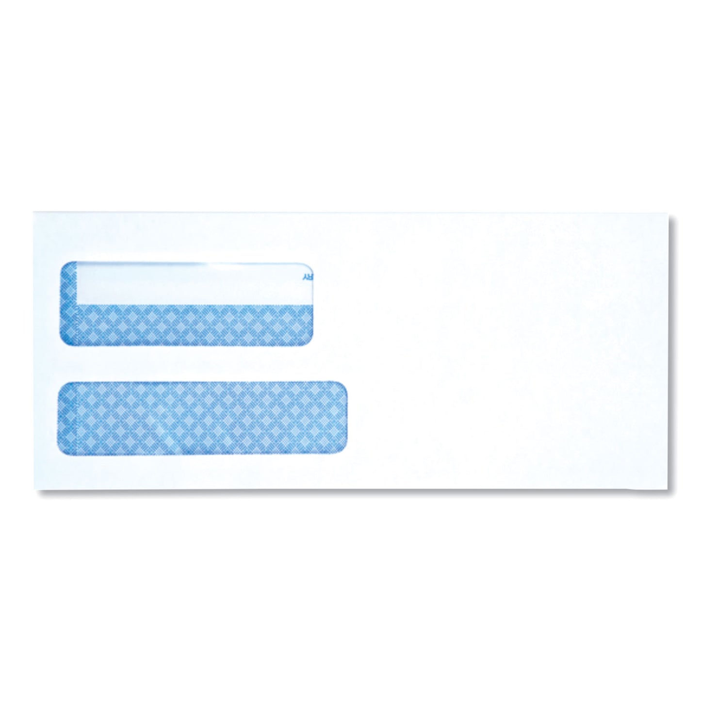 Universal Double Window Business Envelope, #9, Square Flap, Self-Adhesive Closure, 3.88 x 8.88, White, 500/Box (35217)