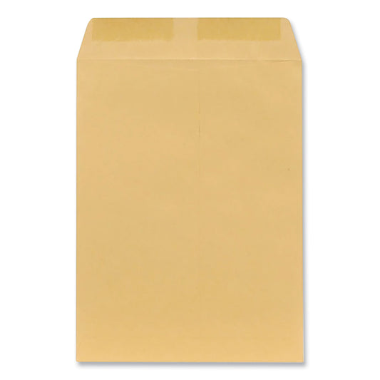 Universal Catalog Envelope, 28 lb Bond Weight Kraft, #10 1/2, Square Flap, Gummed Closure, 9 x 12, Brown Kraft, 100/Box (44102)