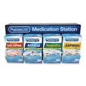 PhysiciansCare Medication Station, Aspirin, Ibuprofen, Non Aspirin Pain Reliever, Antacid (90780)