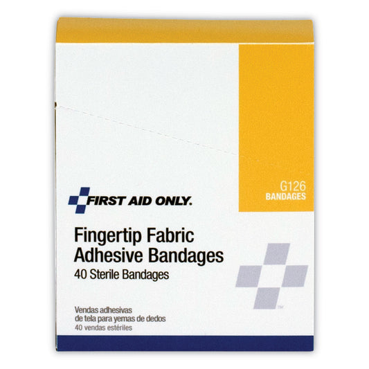 PhysiciansCare First Aid Fingertip Bandages, 1.75 x 3, 40/Box (G126)