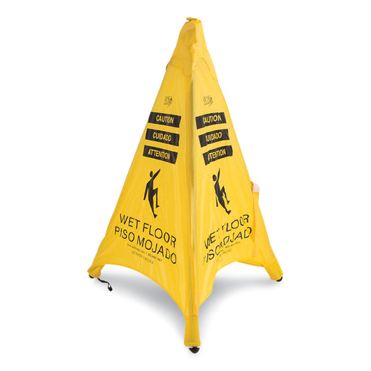 Spill Magic Pop Up Safety Cone, 3 x 2.5 x 20, Yellow (220SC)