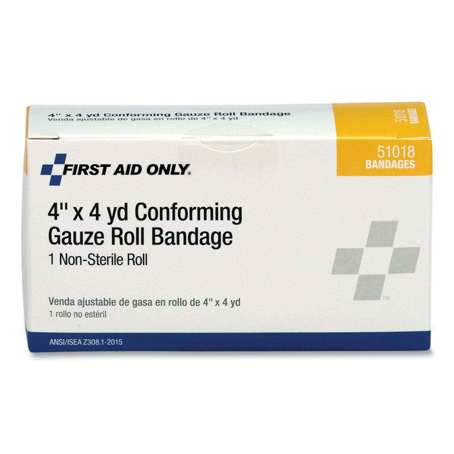 PhysiciansCare First Aid Conforming Gauze Bandage, Non-Sterile, 4" Wide (51018)