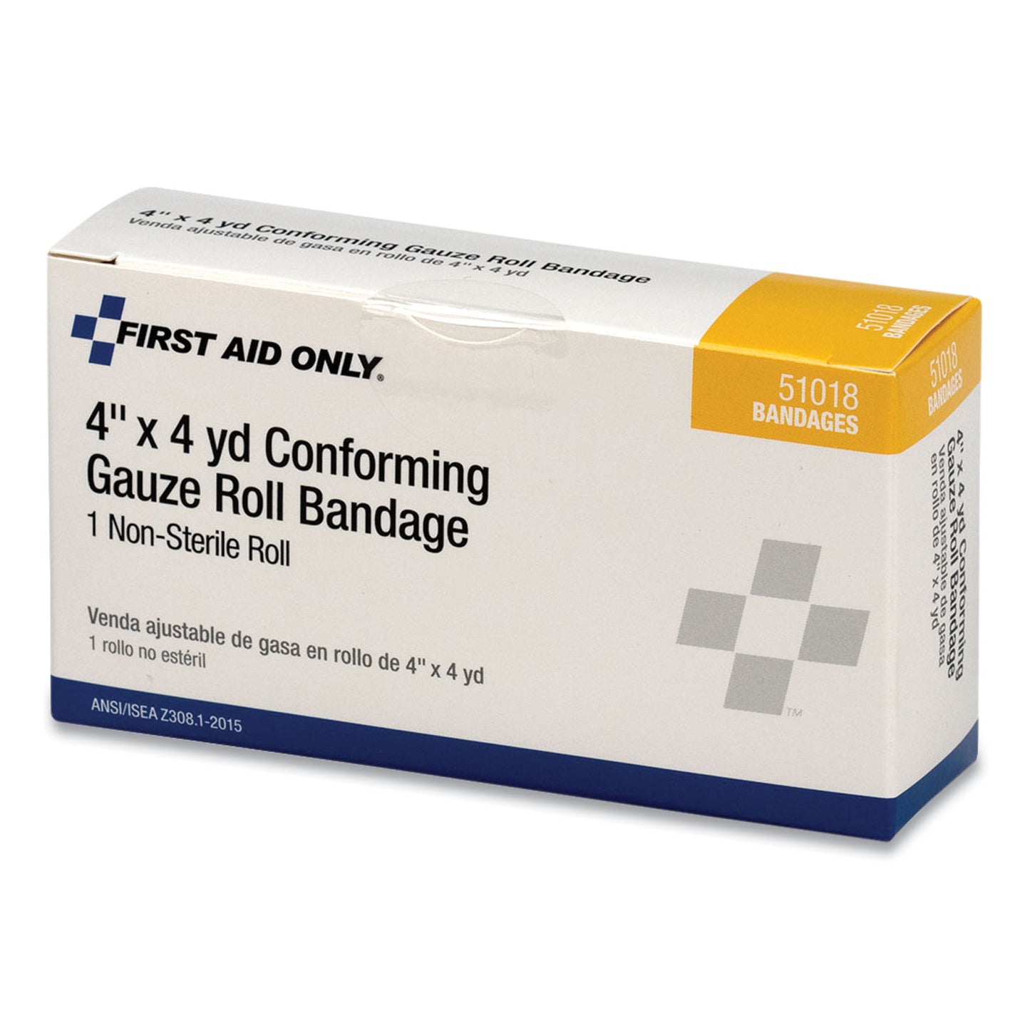 PhysiciansCare First Aid Conforming Gauze Bandage, Non-Sterile, 4" Wide (51018)