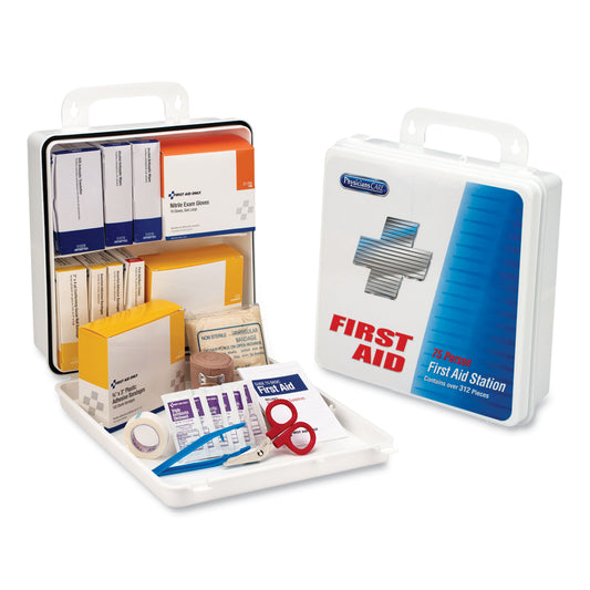 PhysiciansCare Office First Aid Kit, for Up to 75 people, 312 Pieces, Plastic Case (60003)
