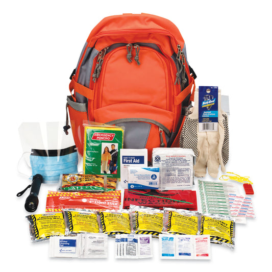 PhysiciansCare Emergency Preparedness First Aid Backpack, XL, 63 Pieces, Nylon Fabric (90001)