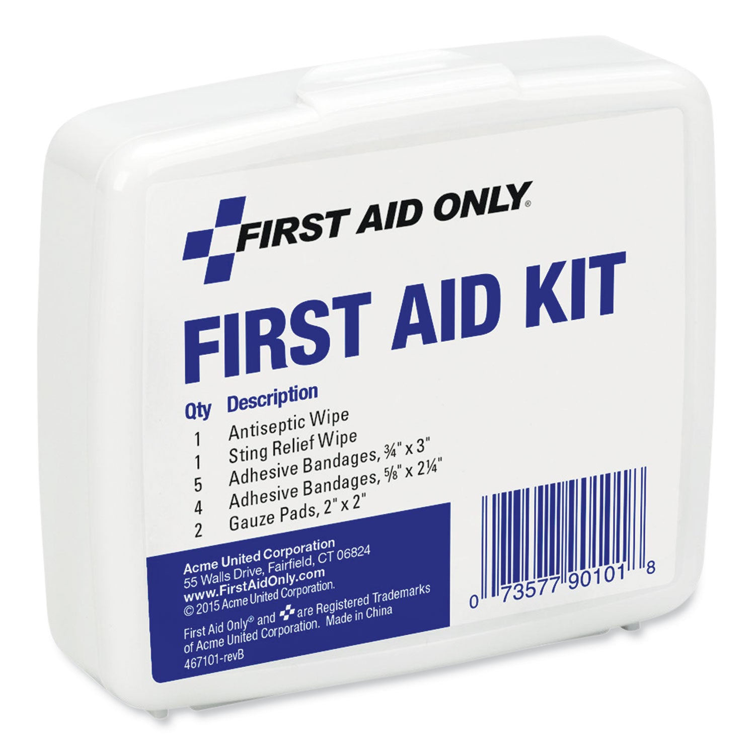 PhysiciansCare First Aid On the Go Kit, Mini, 13 Pieces, Plastic Case (90101)