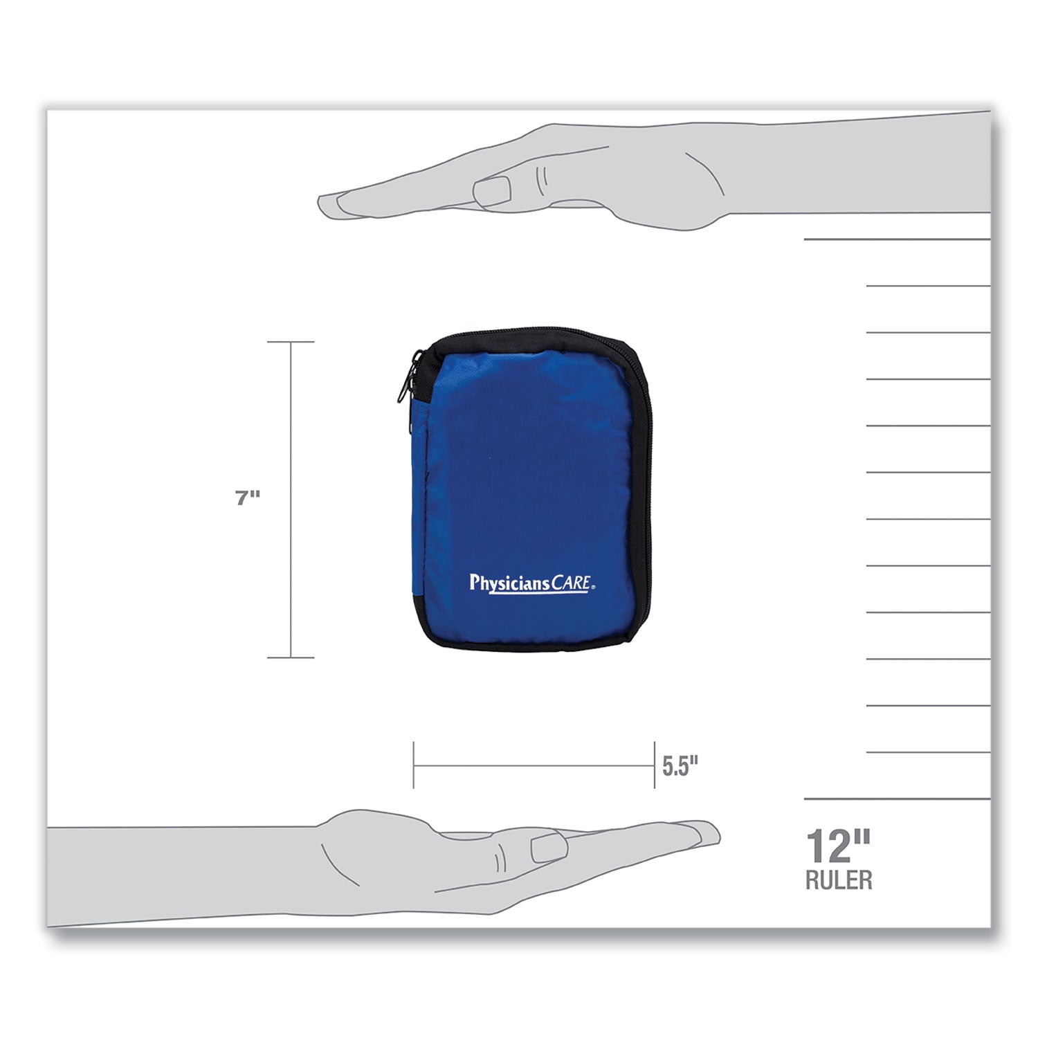 PhysiciansCare Soft-Sided First Aid Kit for up to 10 People, 95 Pieces, Soft Fabric Case (90166)