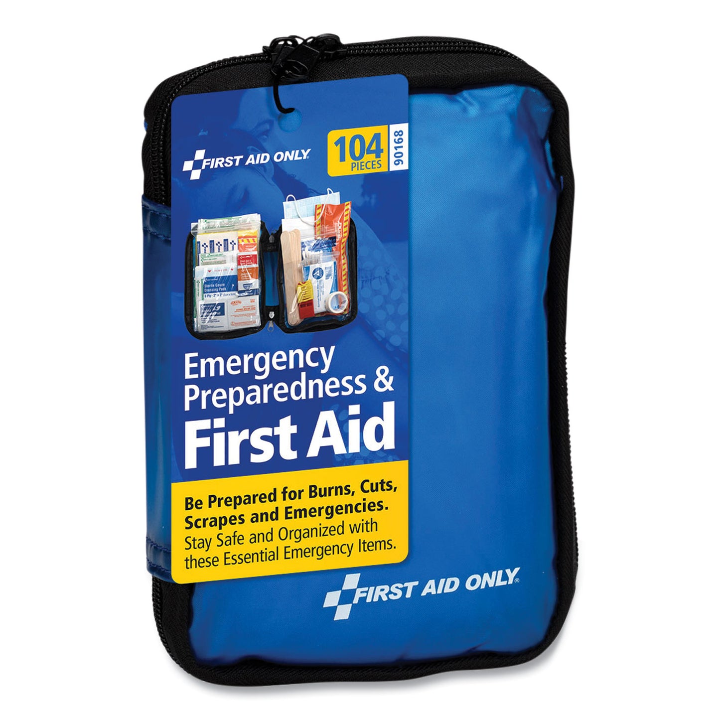 PhysiciansCare Soft-Sided First Aid and Emergency Kit, 104 Pieces, Soft Fabric Case (90168)