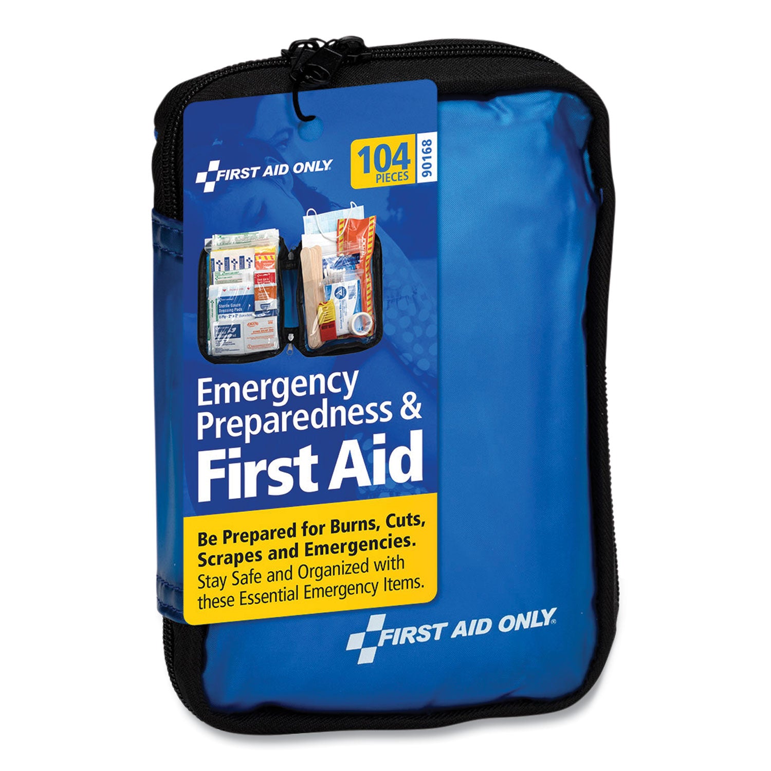 PhysiciansCare Soft-Sided First Aid and Emergency Kit, 104 Pieces, Soft Fabric Case (90168)