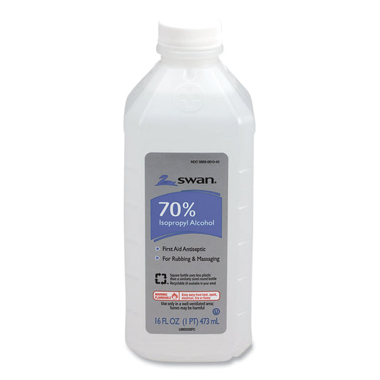 PhysiciansCare First Aid Kit Rubbing Alcohol, Isopropyl Alcohol, 16 oz Bottle (M313)