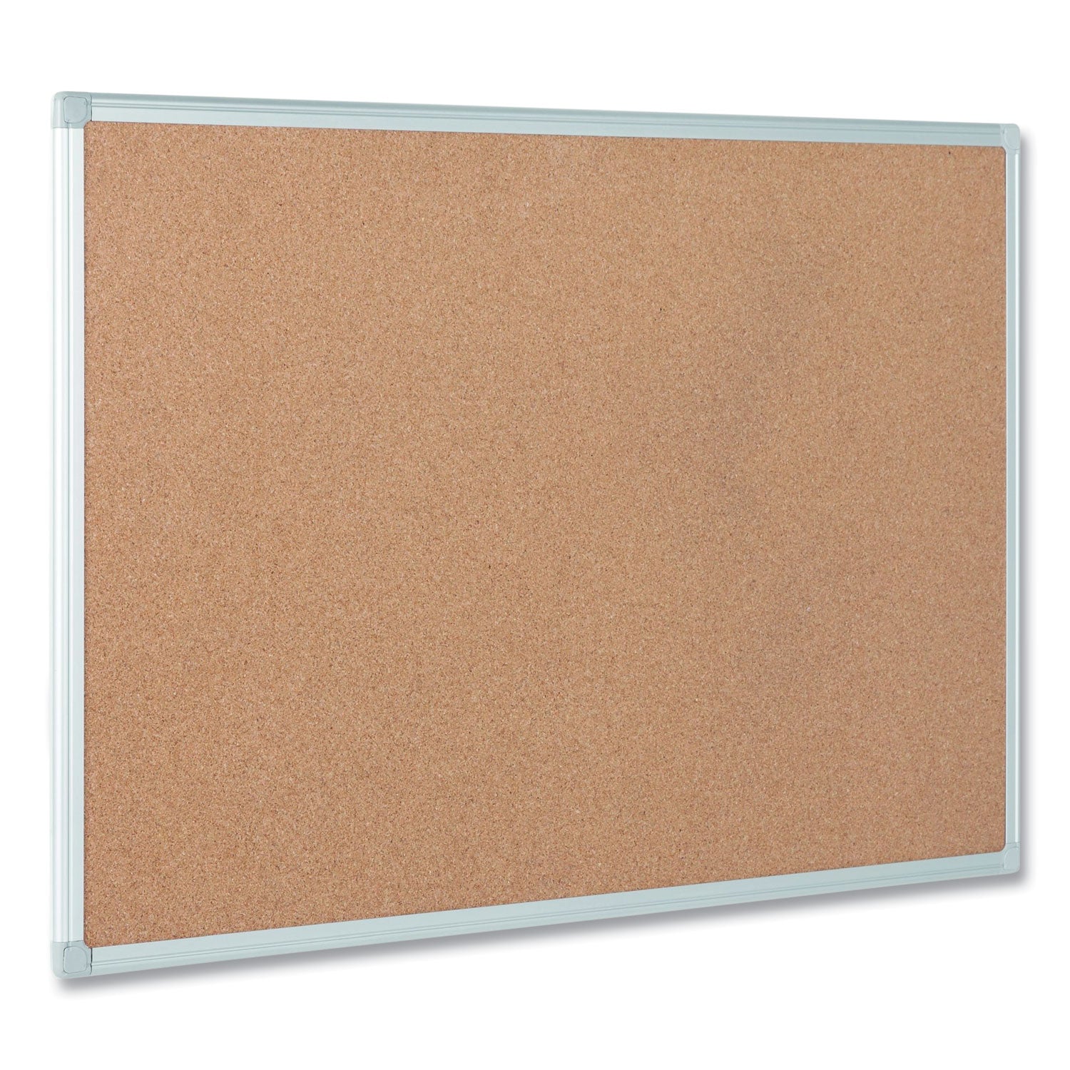 MasterVision Earth Cork Board, 36 x 24, Tan Surface, Silver Aluminum Frame (CA031790)