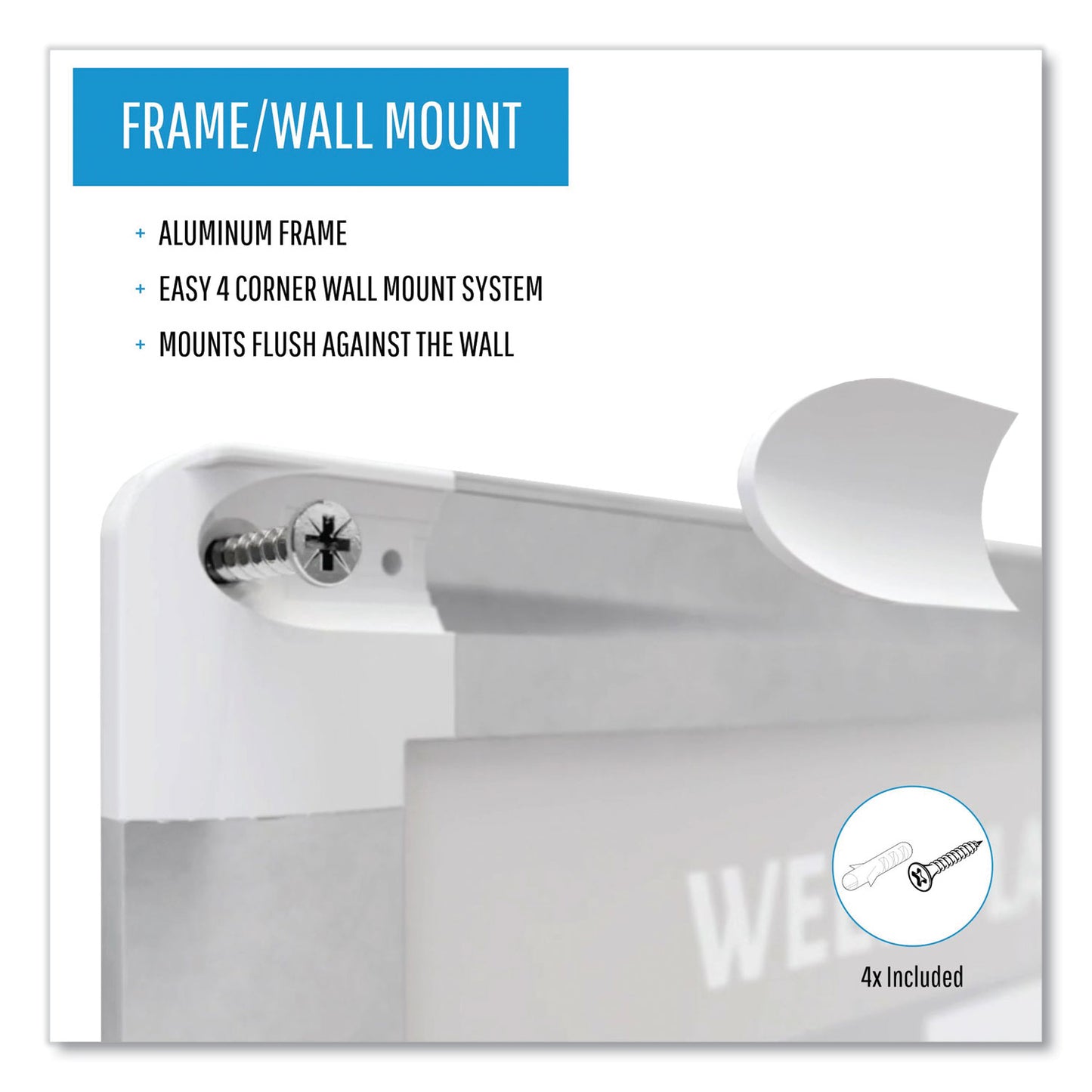 MasterVision Magnetic Dry Erase Calendar Board, 12-Month, 36 x 24, White Surface, Silver Aluminum Frame (GA03106830)