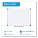 MasterVision Value Lacquered Steel Magnetic Dry Erase Board, 18 x 24, White Surface, Silver Aluminum Frame (MA0207170)