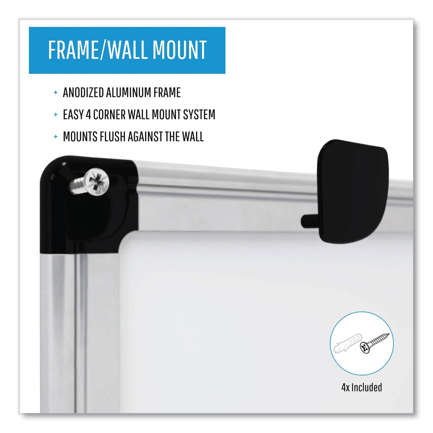 MasterVision Value Lacquered Steel Magnetic Dry Erase Board, 18 x 24, White Surface, Silver Aluminum Frame (MA0207170)