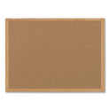 MasterVision Earth Cork Board, 36 x 24, Tan Surface, Oak Wood Frame (SB0420001233)