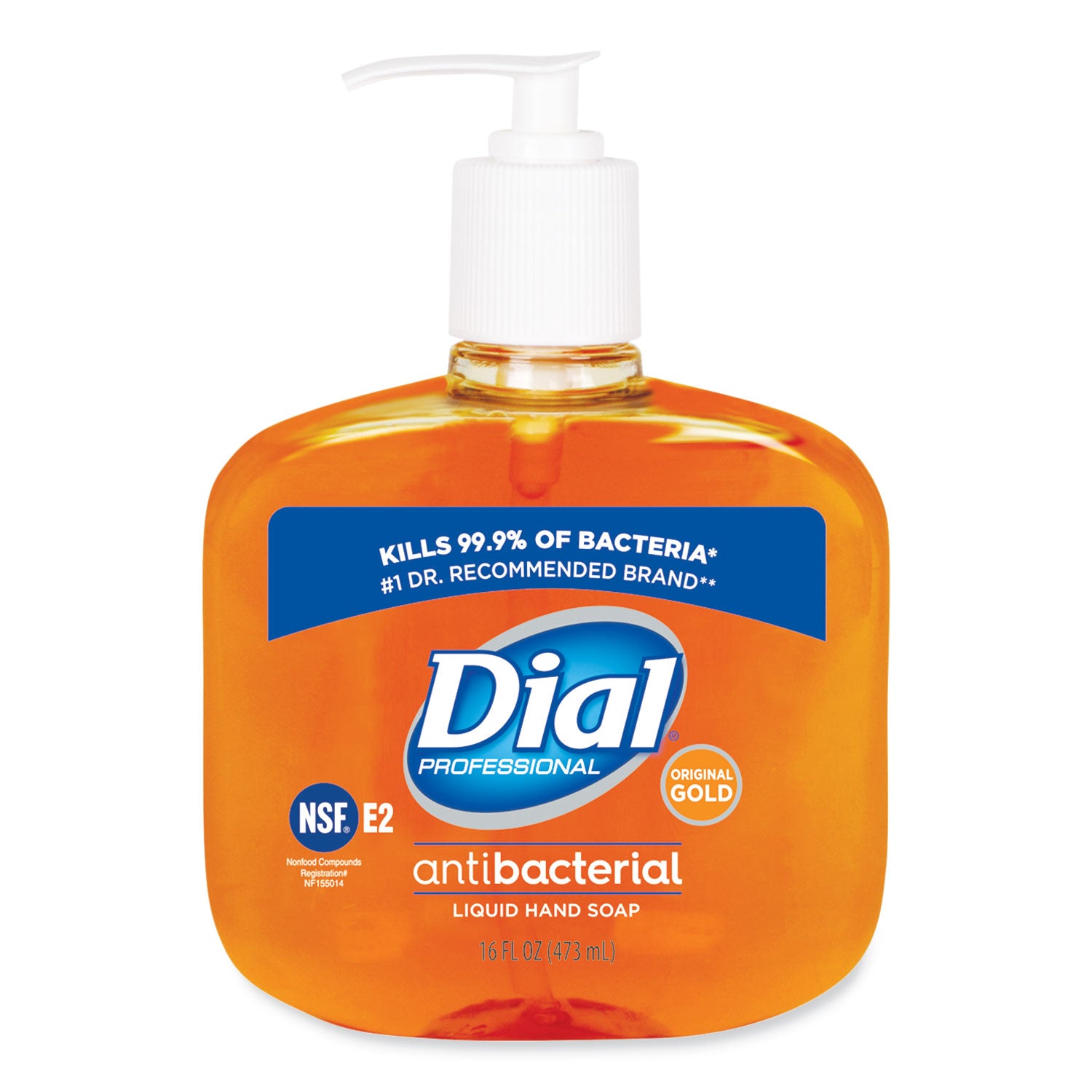 Dial Gold Antibacterial Liquid Hand Soap, Floral Scent, 16 oz (80790EA)