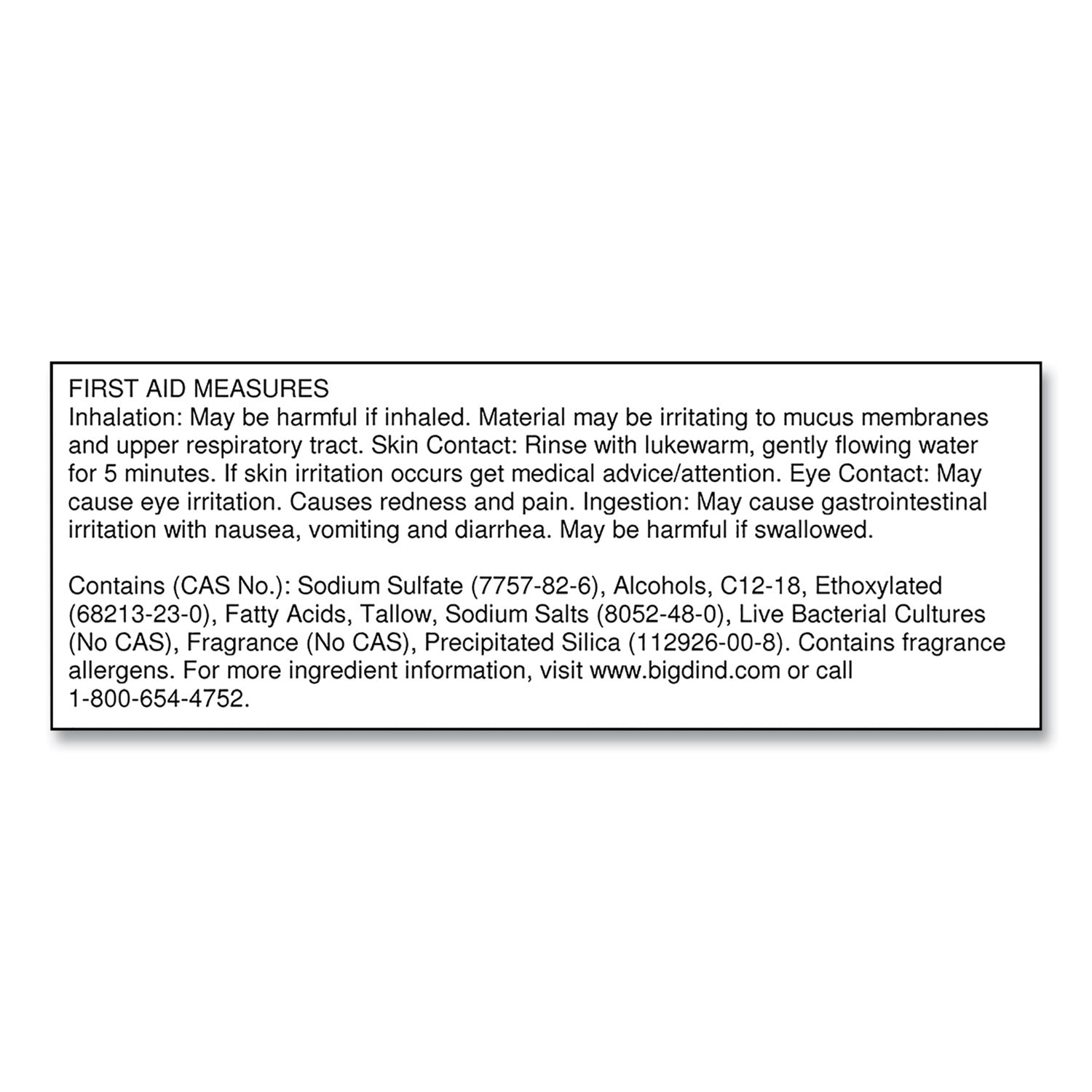 Big-D Non-Para Toilet Bowl Block, Lasts 30 Days, Evergreen Scent, White, 12/Box (661)