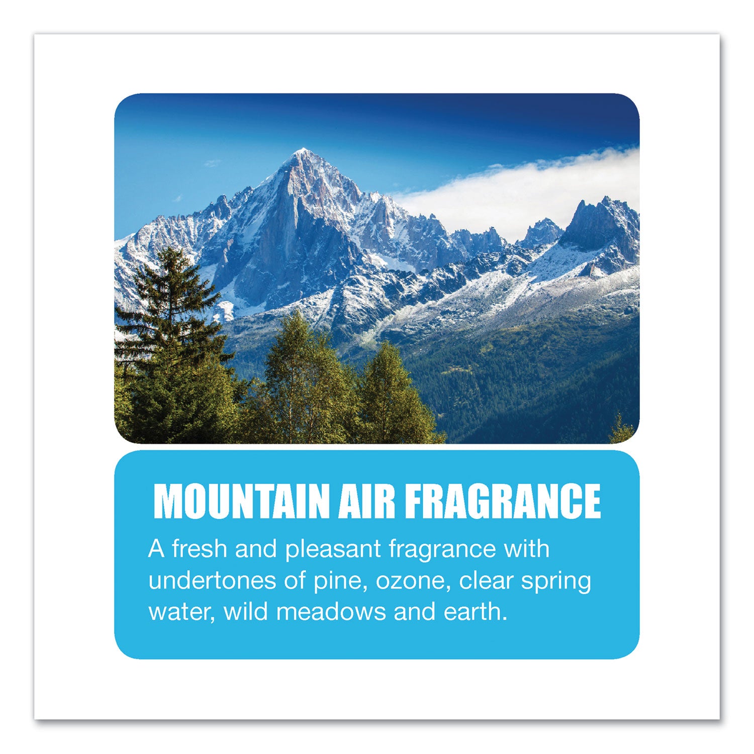 Big-D Diamond 3D Urinal Screen, Mountain Air Scent, Blue, 10/Pack, 6 Packs/Carton (623CT)