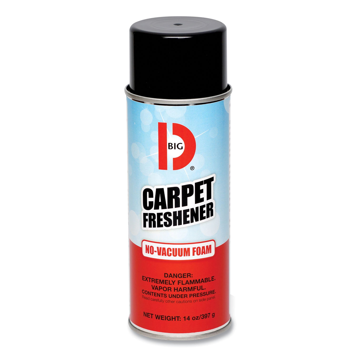 Big-D No-Vacuum Carpet Freshener, Fresh Scent, 14 oz Aerosol Spray, 12/Carton (241)