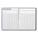 TRU RED Weekly Teacher Planner, Two-Page Spread (Nine Classes), 11 x 8.5, Black Cover (5949821)