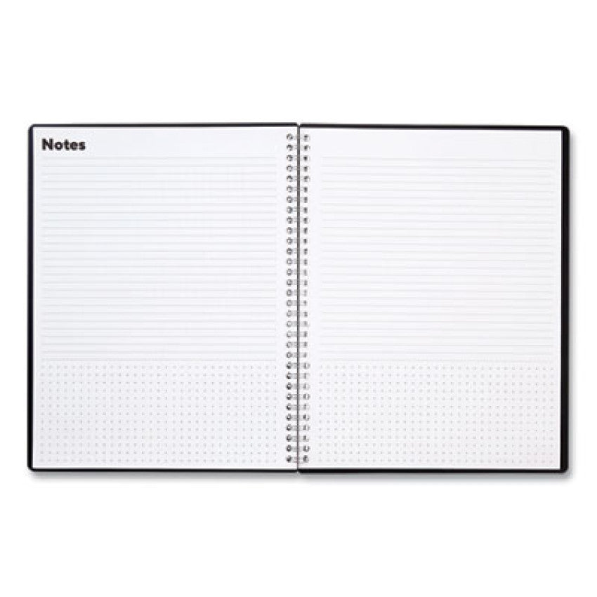 TRU RED Weekly Teacher Planner, Two-Page Spread (Nine Classes), 11 x 8.5, Black Cover (5949821)