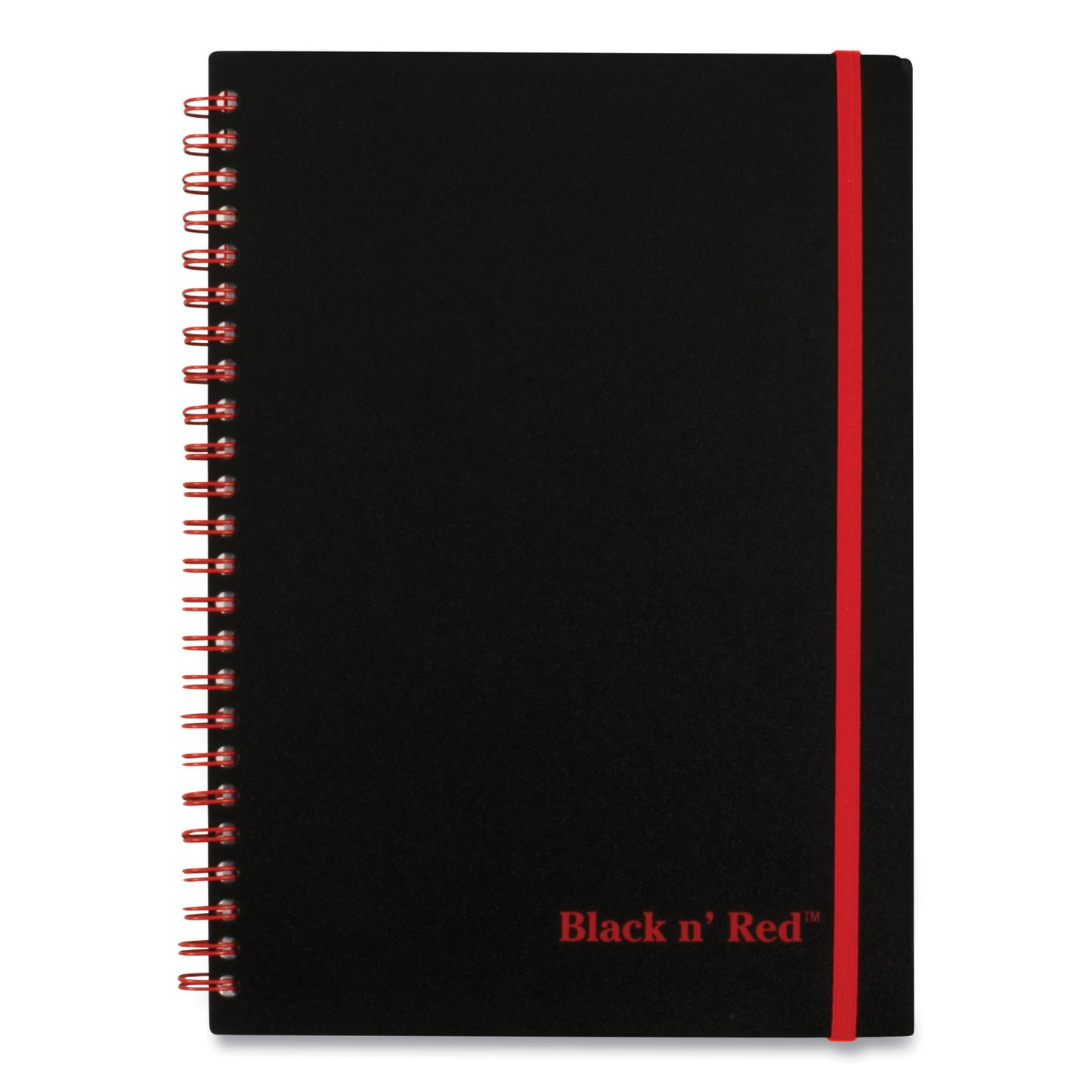  Red Flexible Cover Twinwire Notebooks, SCRIBZEE Compatible, 1-Subject, Wide/Legal Rule, Black Cover, (70) 8.25 x 5.63 Sheets (C67009)