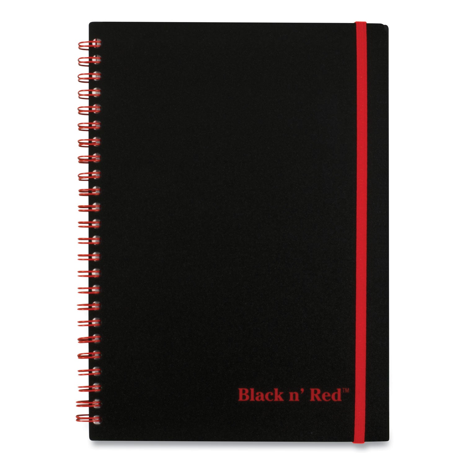  Red Flexible Cover Twinwire Notebooks, SCRIBZEE Compatible, 1-Subject, Wide/Legal Rule, Black Cover, (70) 8.25 x 5.63 Sheets (C67009)