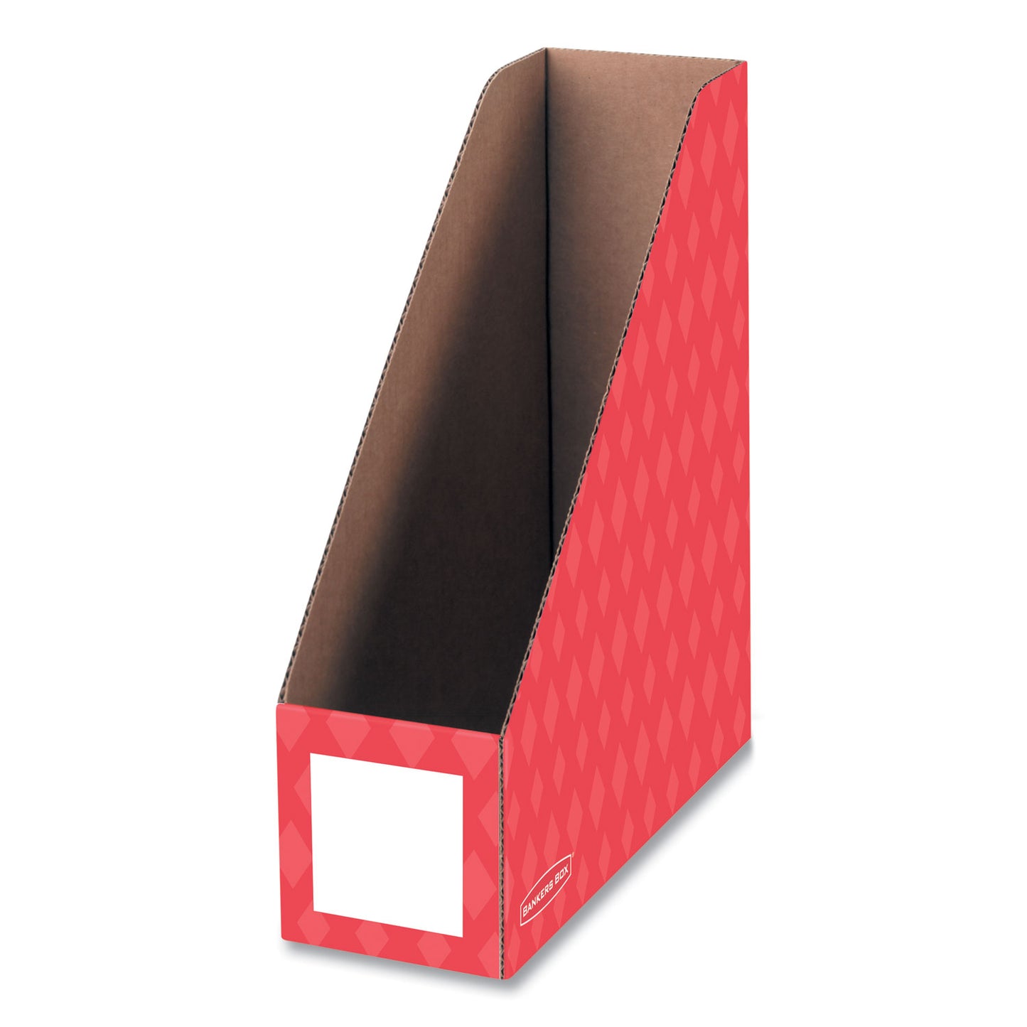 Bankers Box Extra-Wide Cardboard Magazine File, 4.25 x 11.38 x 12.88, Assorted, 6/Pack (3381901)