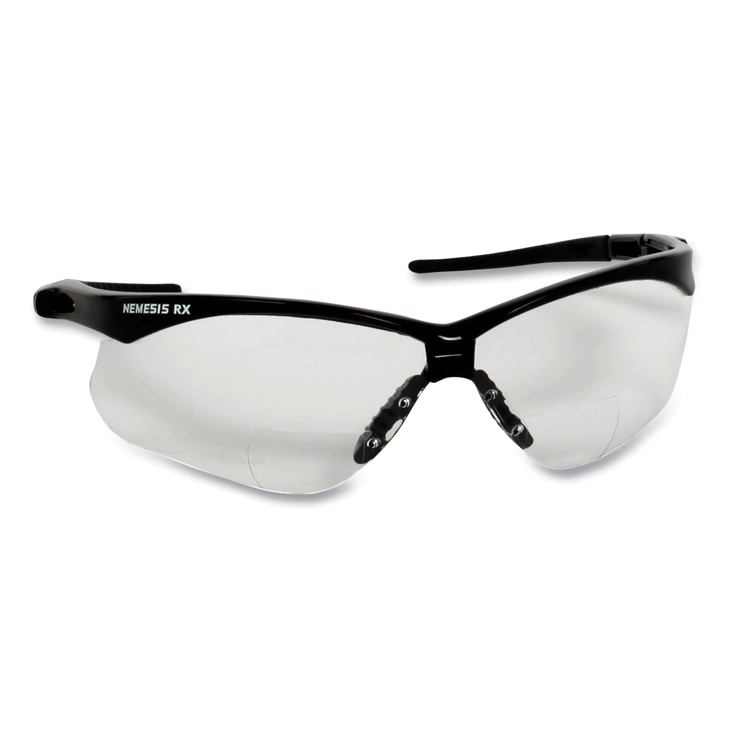 KleenGuard V60 Nemesis Rx Reader Safety Glasses, Black Frame, Clear Lens, +3.0 Diopter Strength, 6/Box (28630)