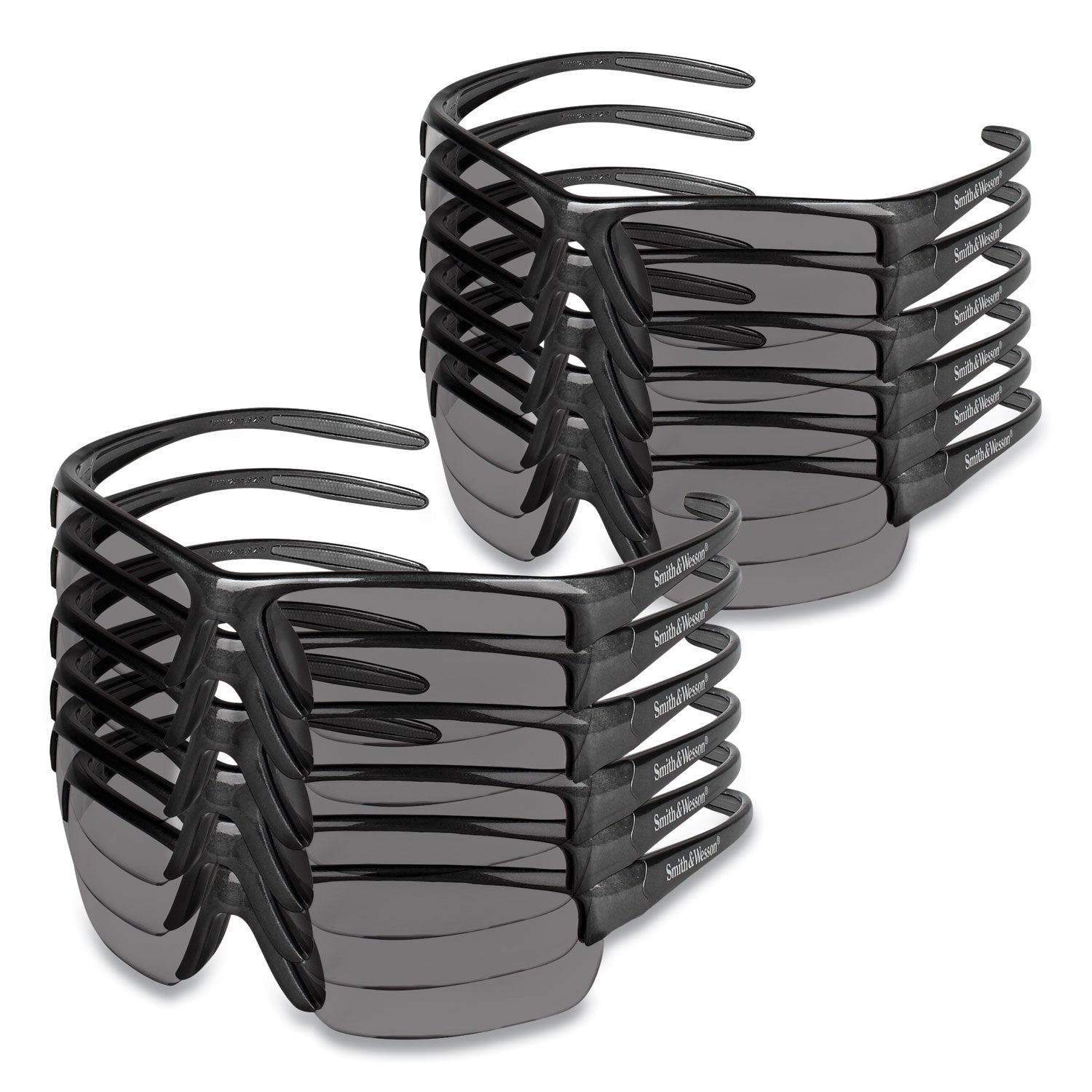 KleenGuard Equalizer Safety Glasses, Gunmetal Frame, Smoke Lens, 12/Box (21297)