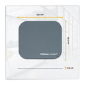 Fellowes Mouse Pad with Microban Protection, 9 x 8, Graphite (5934001)