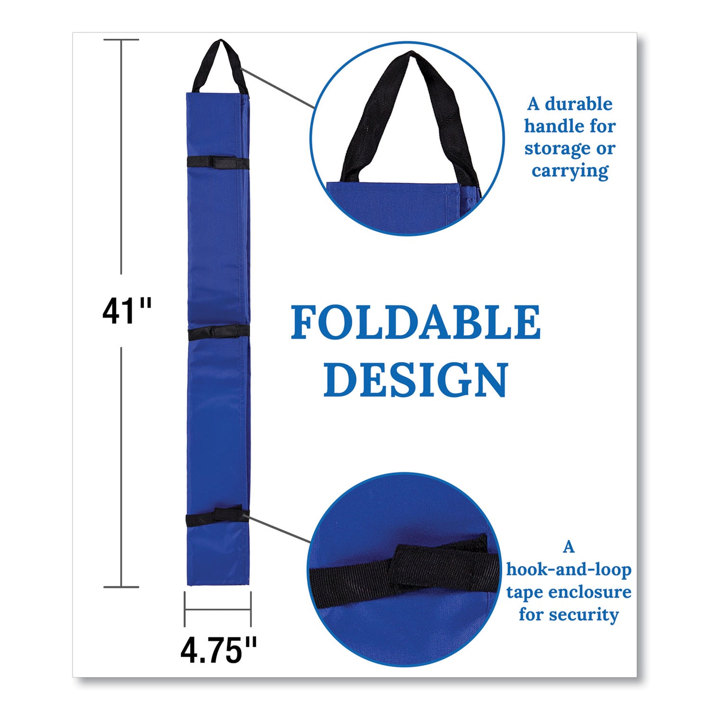 Carson-Dellosa Border Storage Pocket Chart, 41" x 24.5", Blue/Clear (CD5652)