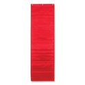 Carson-Dellosa Storage Pocket Chart, 10 Pockets, Hanger Grommets, 14 x 47, Red (CD5653)