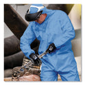 KleenGuard A65 Zipper Front Flame-Resistant Hooded Coveralls, Elastic Wrist and Ankles, X-Large, Blue, 25/Carton (45324)