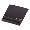 Fellowes Ergonomic Memory Foam Wrist Support with Attached Mouse Pad, 8.25 x 9.87, Black (9181201)