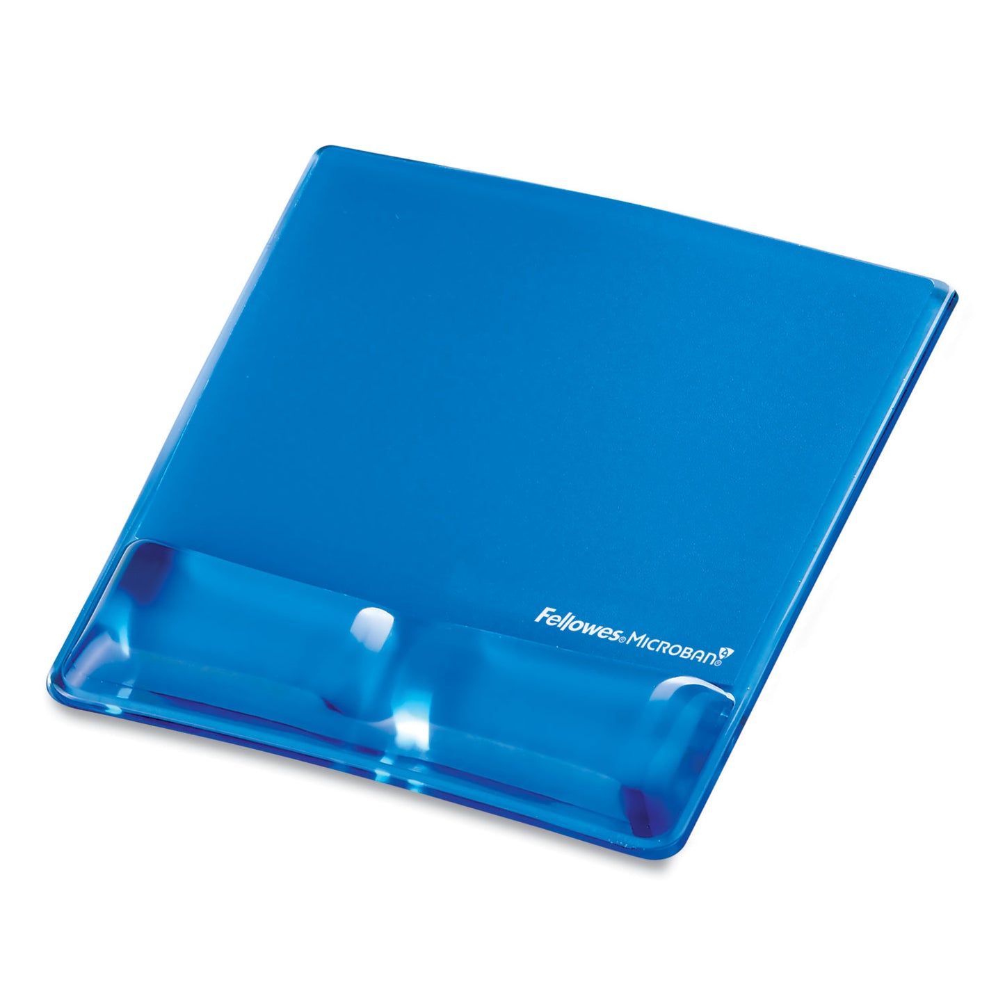 Fellowes Gel Wrist Support with Attached Mouse Pad, 8.25 x 9.87, Blue (9182201)