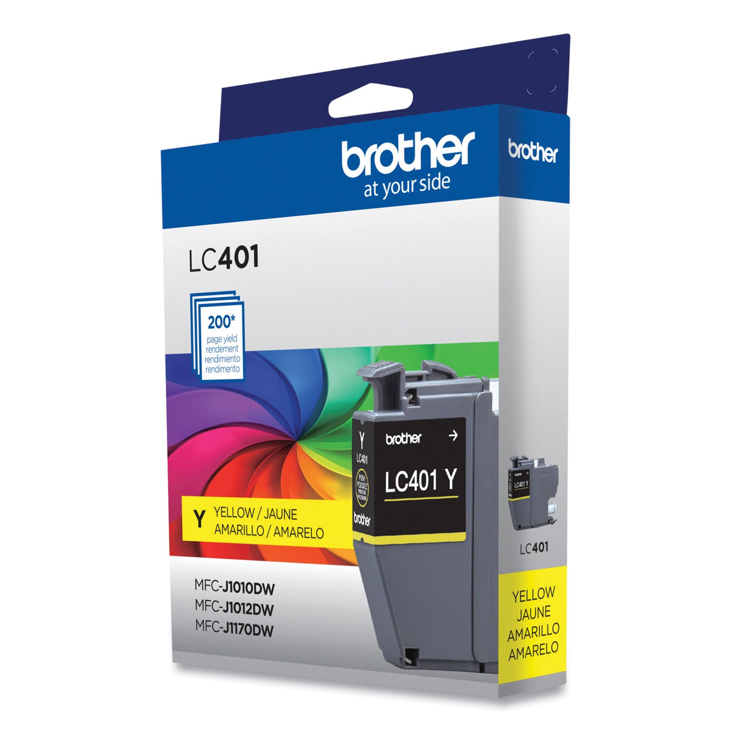 Brother LC401YS Ink, 200 Page-Yield, Yellow