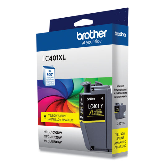 Brother LC401XLYS High-Yield Ink, 500 Page-Yield, Yellow