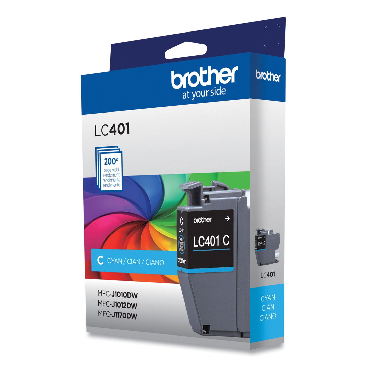 Brother LC401CS Ink, 200-Page-Yield, Cyan