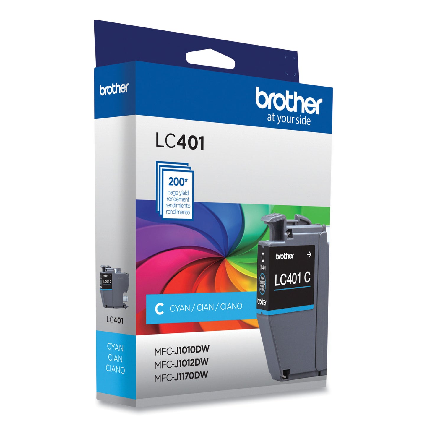 Brother LC401CS Ink, 200-Page-Yield, Cyan